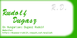 rudolf dugasz business card